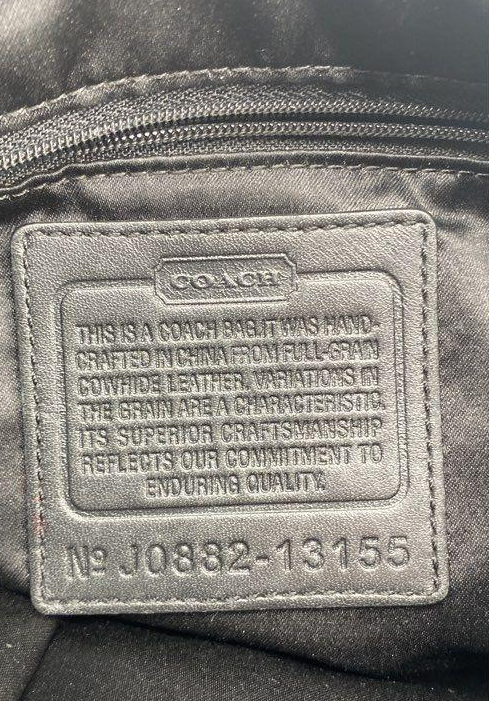 Coach Penelope black pebbled leather hobo shoulder bag, view 5