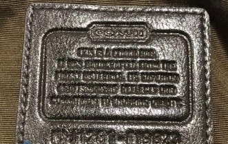 Coach Signature Canvas and Leather Shoulder Bag Khaki and Brown F19823