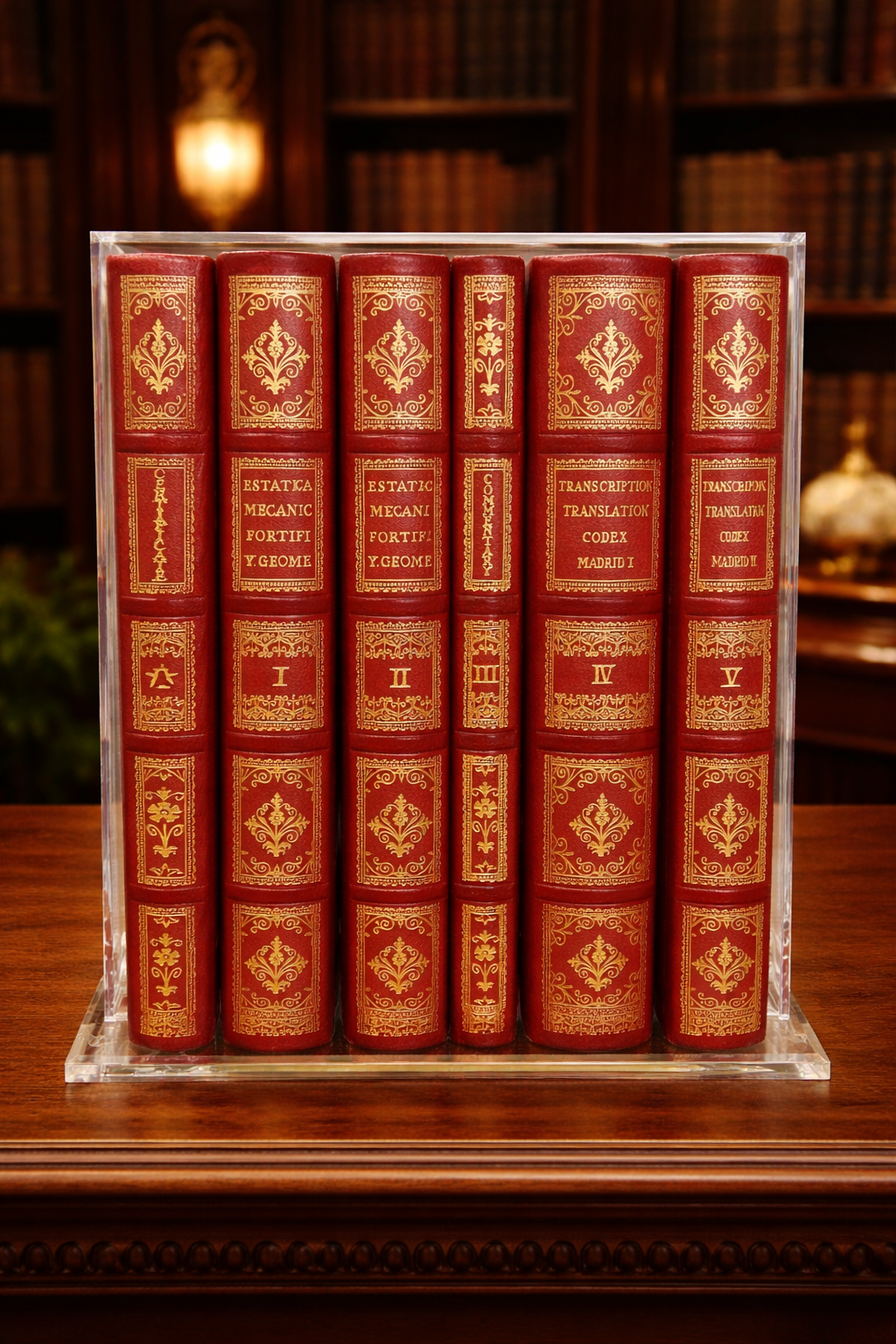1970s Leonardo da Vinci The Madrid Codices Six Volume Facsimile Set McGraw Hill First Edition Complete with Case