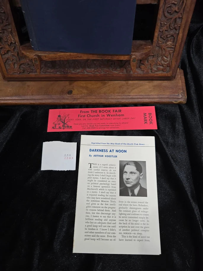 Darkness at Noon – Arthur Koestler - First American Edition 1941