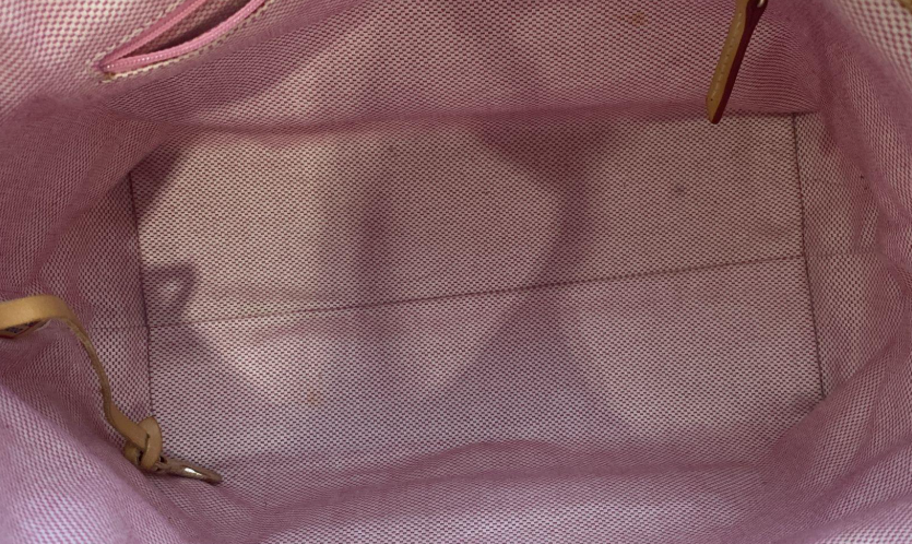 Dooney & Bourke Purple Orchid Canvas Tote with Tan Leather Trim