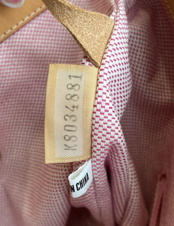 Dooney & Bourke Purple Orchid Canvas Tote with Tan Leather Trim