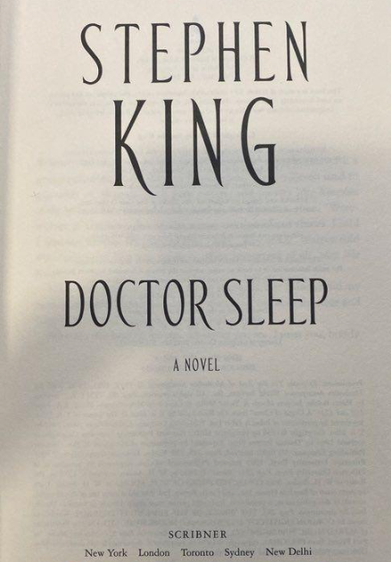 Doctor Sleep – Stephen King – 2013 True First Edition, First Printing, Scribner HC/DJ