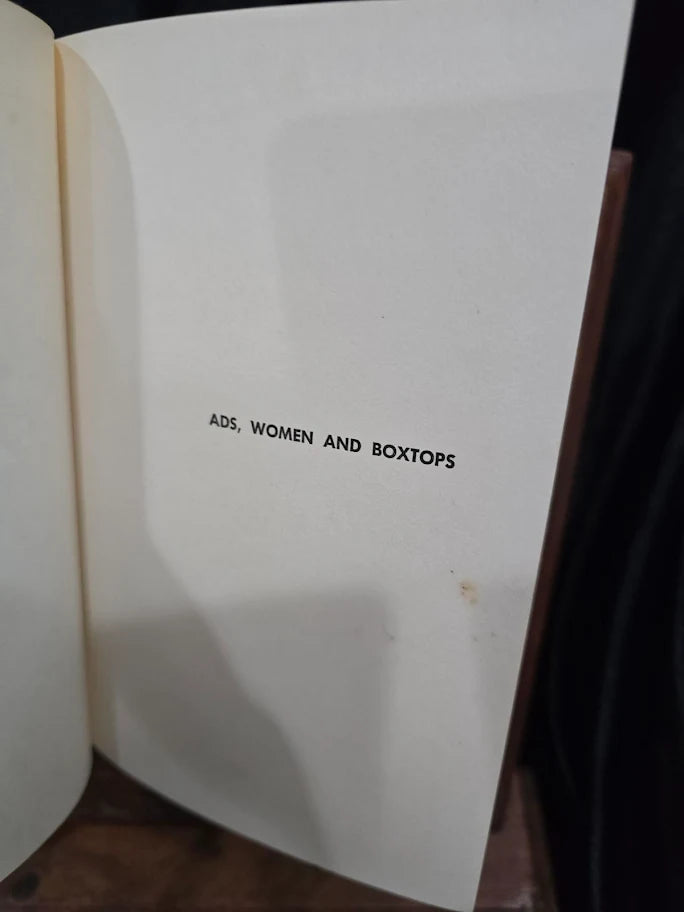 Ads, Women and Boxtops by Duane Jones, 1955 Printers' Ink Books hardcover with red dust jacket, view 4