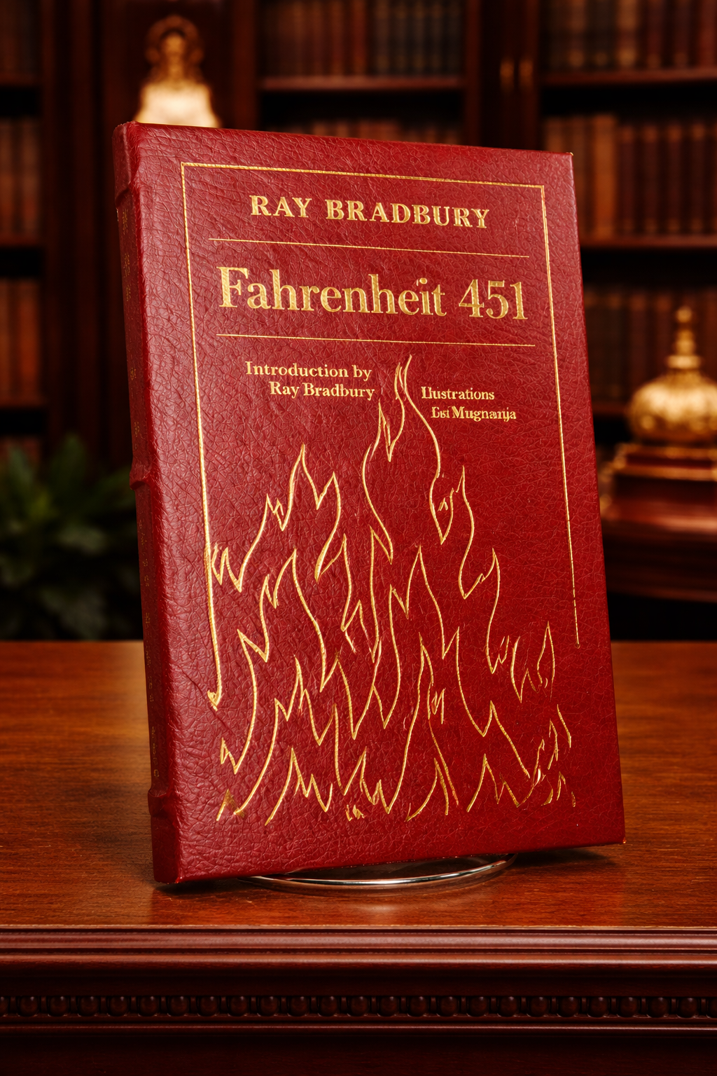 Fahrenheit 451 by Ray Bradbury Easton Press Leather Hardcover