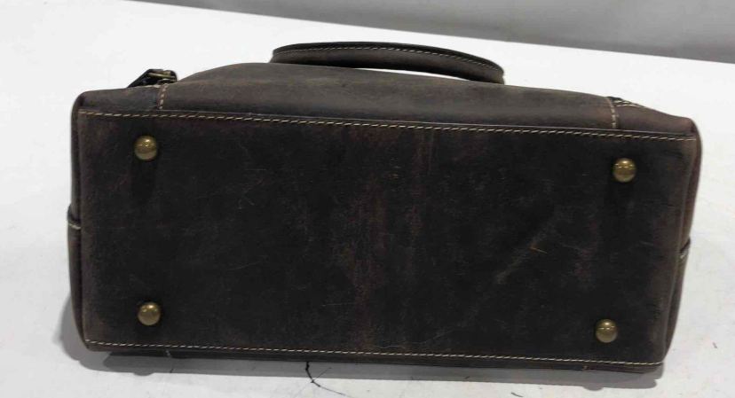 Gun Tote’n Mamas Brown Distressed Leather Conceal Carry Handbag RFID Protection CCW Purse