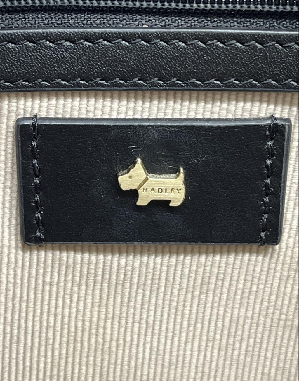 Radley London Black Leather Tote Handbag with Dual Handles | Large Everyday Work Shopper