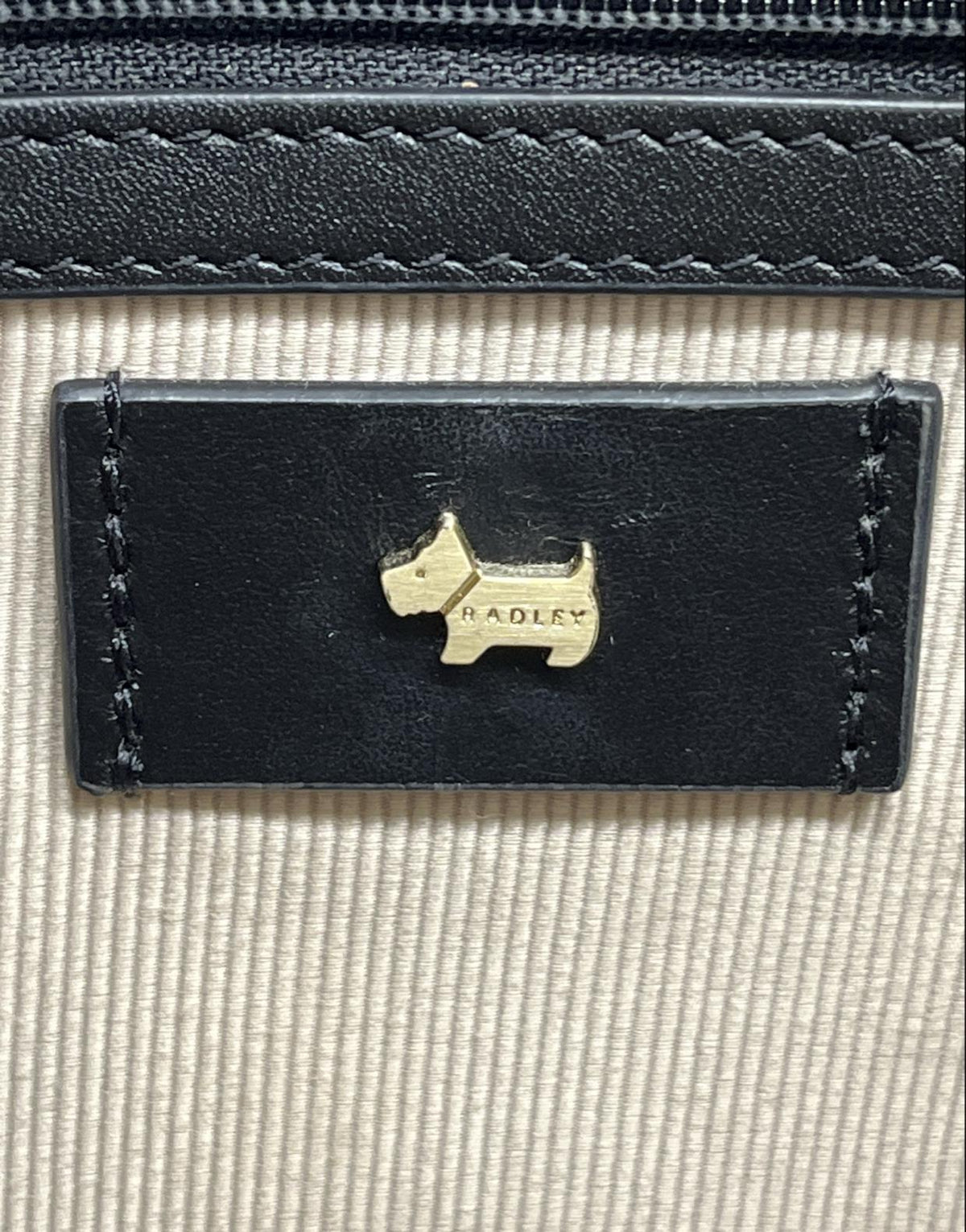 Radley London Black Leather Tote Handbag with Dual Handles | Large Everyday Work Shopper