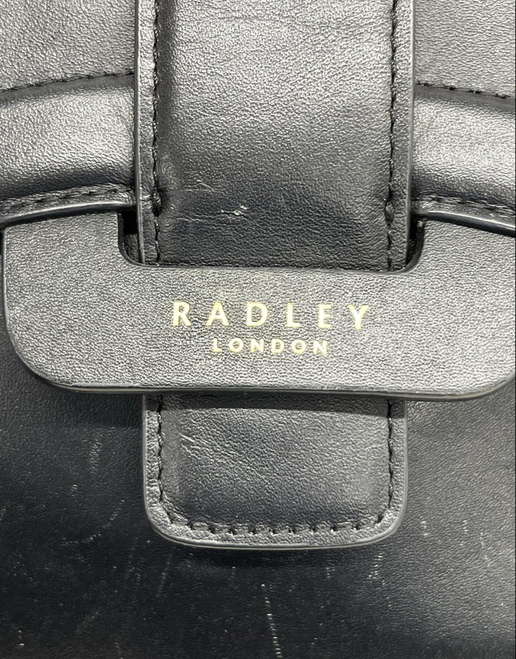 Radley London Black Leather Tote Handbag with Dual Handles | Large Everyday Work Shopper