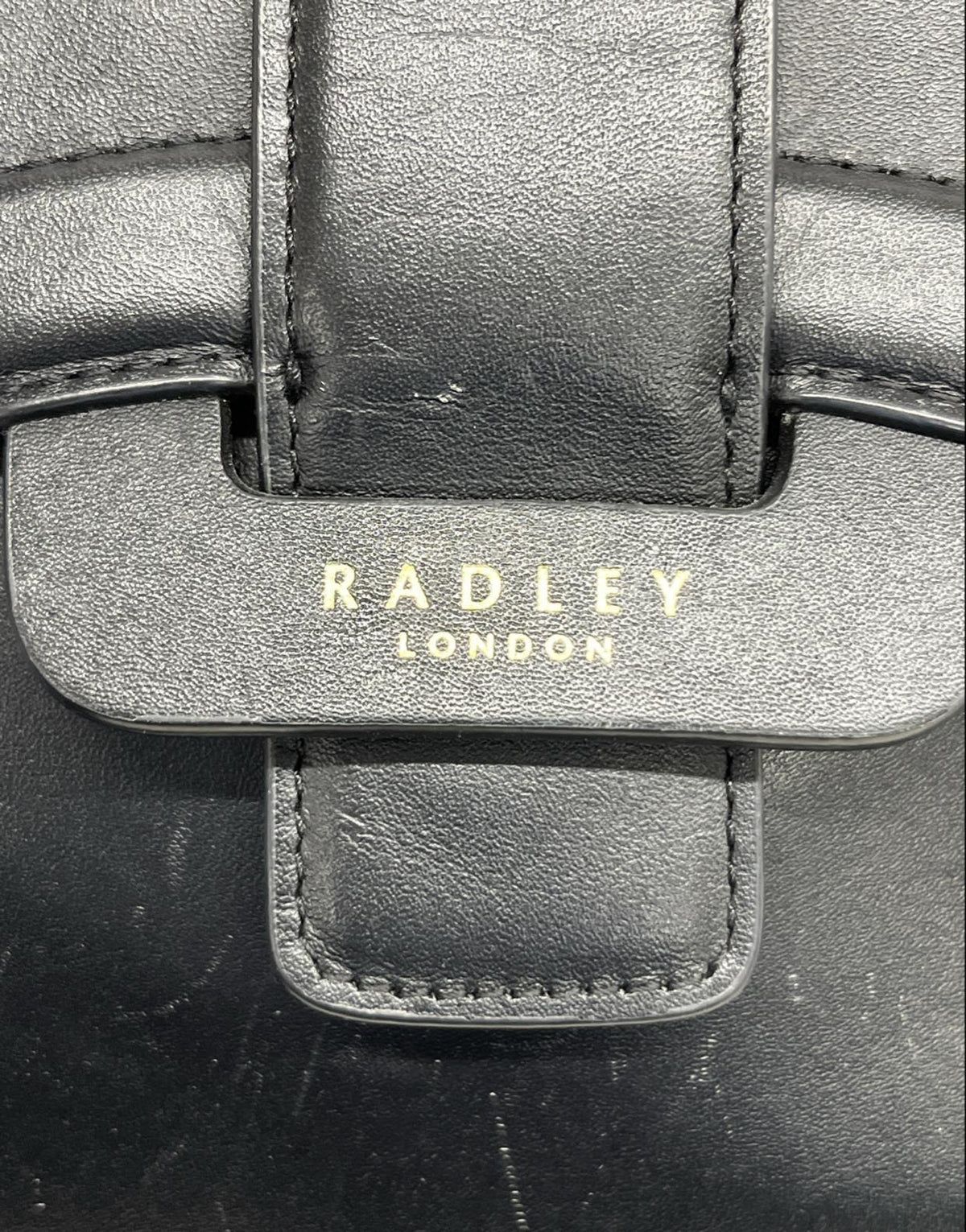 Radley London Black Leather Tote Handbag with Dual Handles | Large Everyday Work Shopper