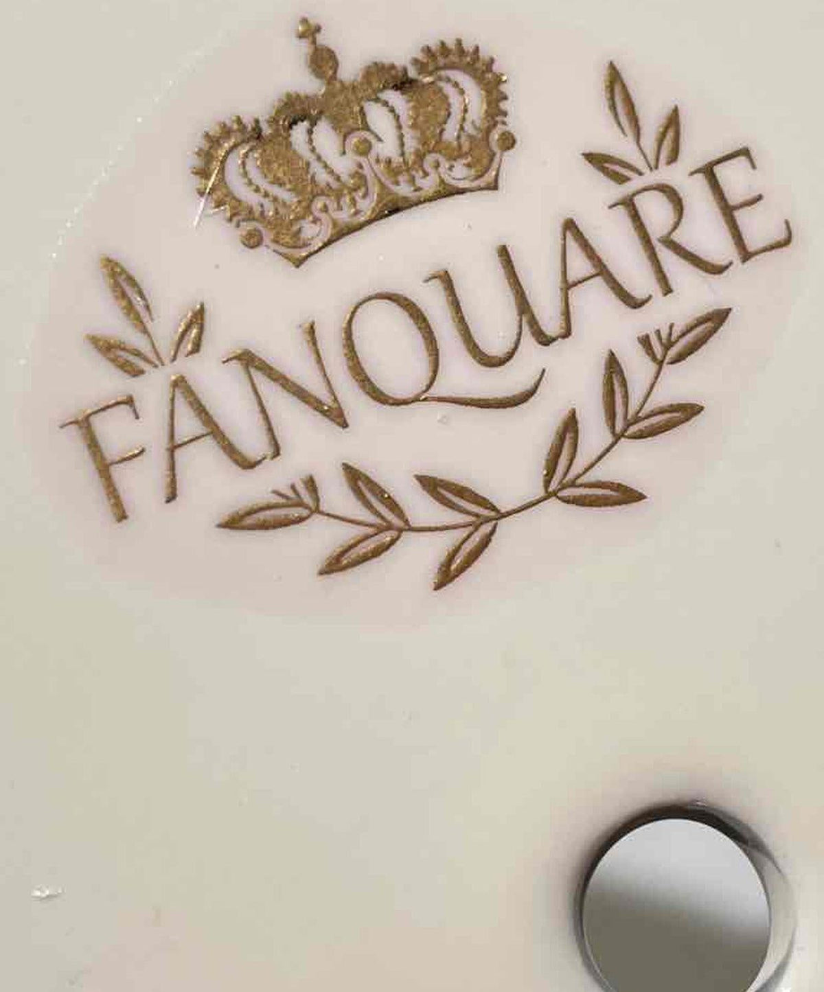 Fanquare 3 Tier Porcelain Serving Stand Floral Plates with Gold Hardware