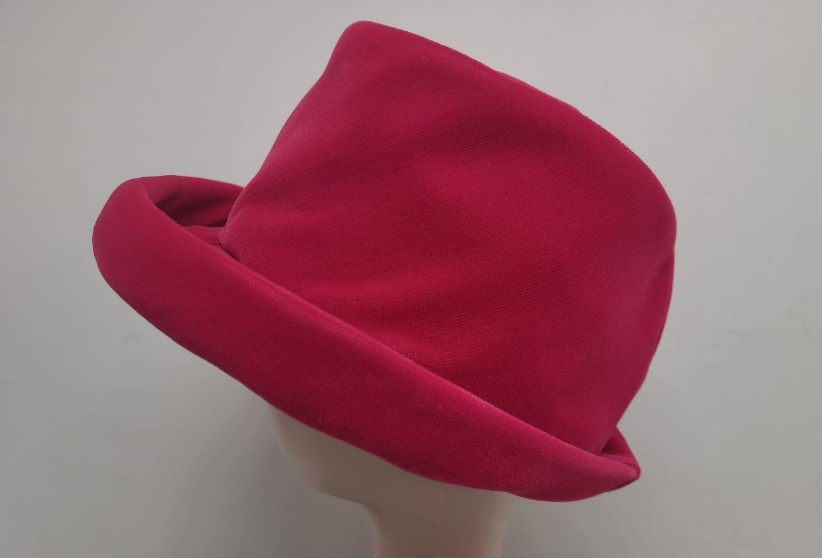 Vintage Red Felt Hat and Glove Set with Hat Box | Matching Mid-Century Style Winter Accessory Set