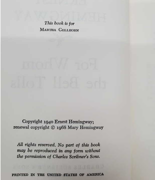 Ernest Hemingway — Three Classic Novels | Scribner Hardcovers (1968)