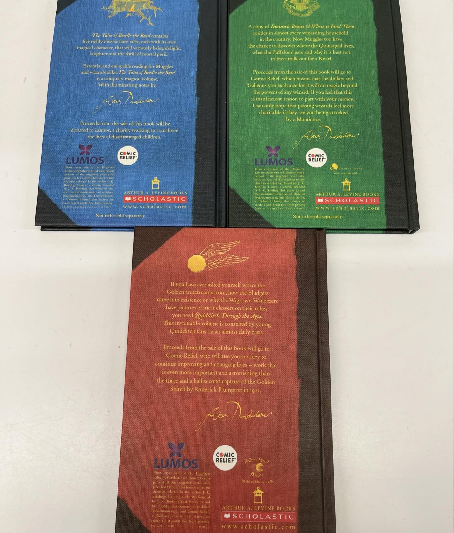 Hogwarts Library Boxed Set by J.K. Rowling | Three-Book Harry Potter Companion Collection