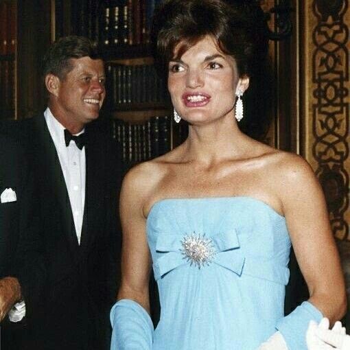 Camrose & Kross Crystal Sunburst Brooch with Box, Jacqueline Kennedy Collection Statement Pin