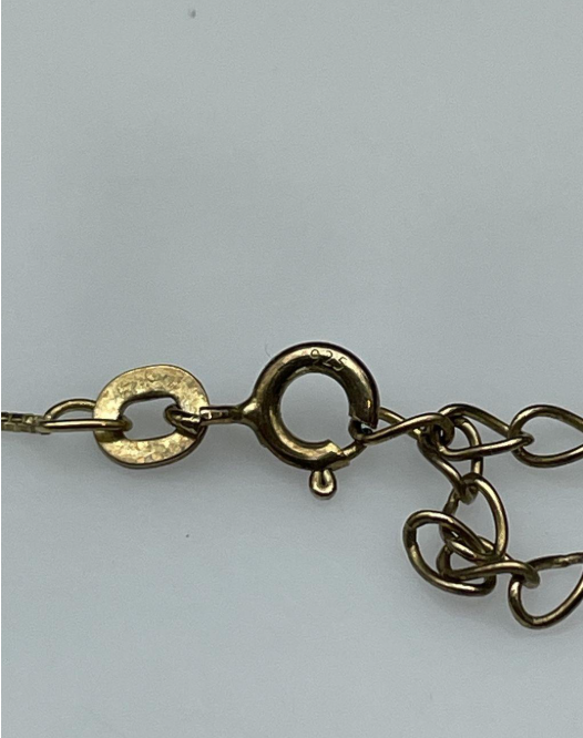 JCM Vermeil Interlocking Knot Pendant Necklace (Signed)