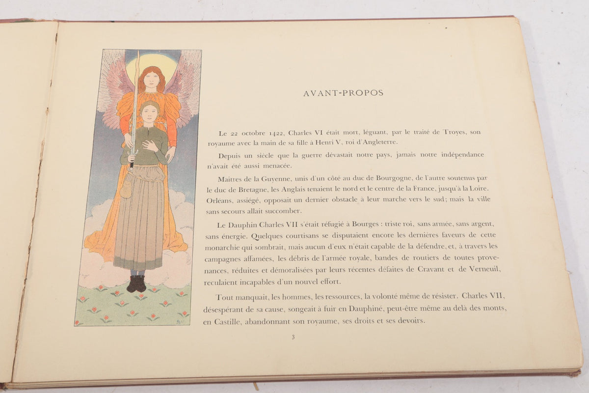 1896 Jeanne d’Arc by Louis-Maurice Boutet de Monvel First Edition, French Illustrated Joan of Arc Book