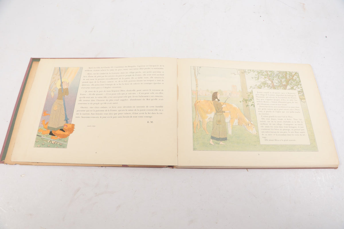 1896 Jeanne d’Arc by Louis-Maurice Boutet de Monvel First Edition, French Illustrated Joan of Arc Book