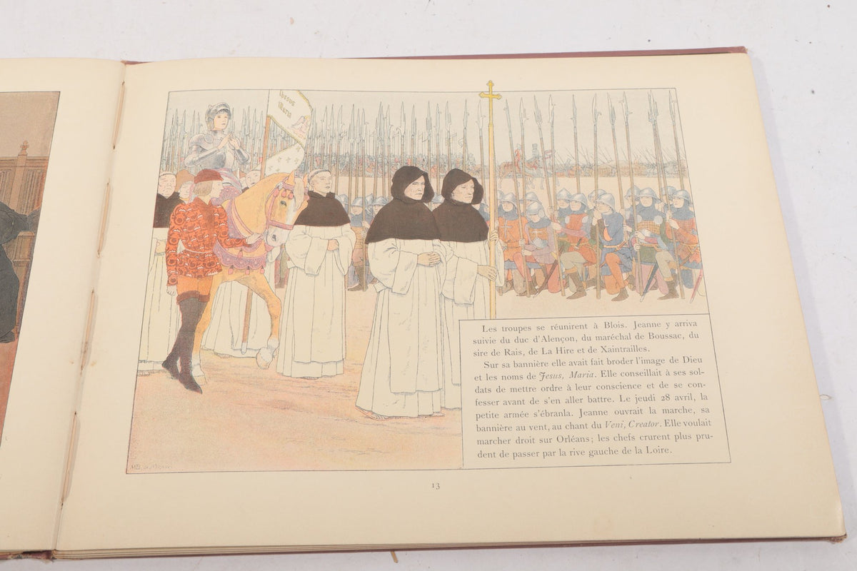 1896 Jeanne d’Arc by Louis-Maurice Boutet de Monvel First Edition, French Illustrated Joan of Arc Book