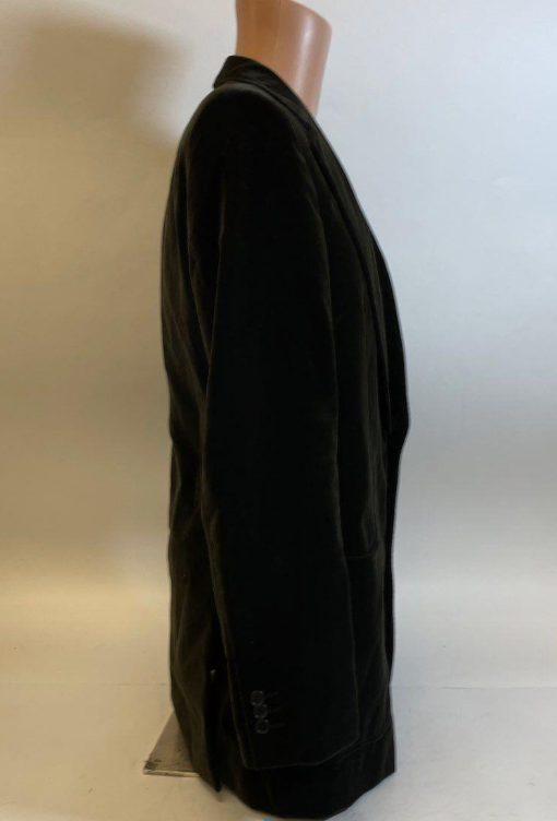 John Varvatos Men’s Black Velvet Blazer | Size 50 Regular / Approx. US 40R | Italian-Influenced Tailoring