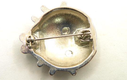 Adorable Vintage Red Ladybug Rhinestone Brooch | Silver Tone Enamel Costume Jewelry