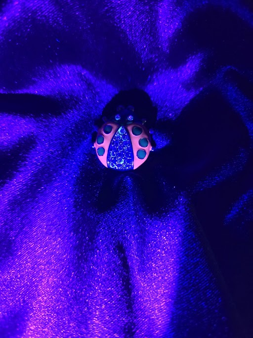 Adorable Vintage Red Ladybug Rhinestone Brooch | Silver Tone Enamel Costume Jewelry