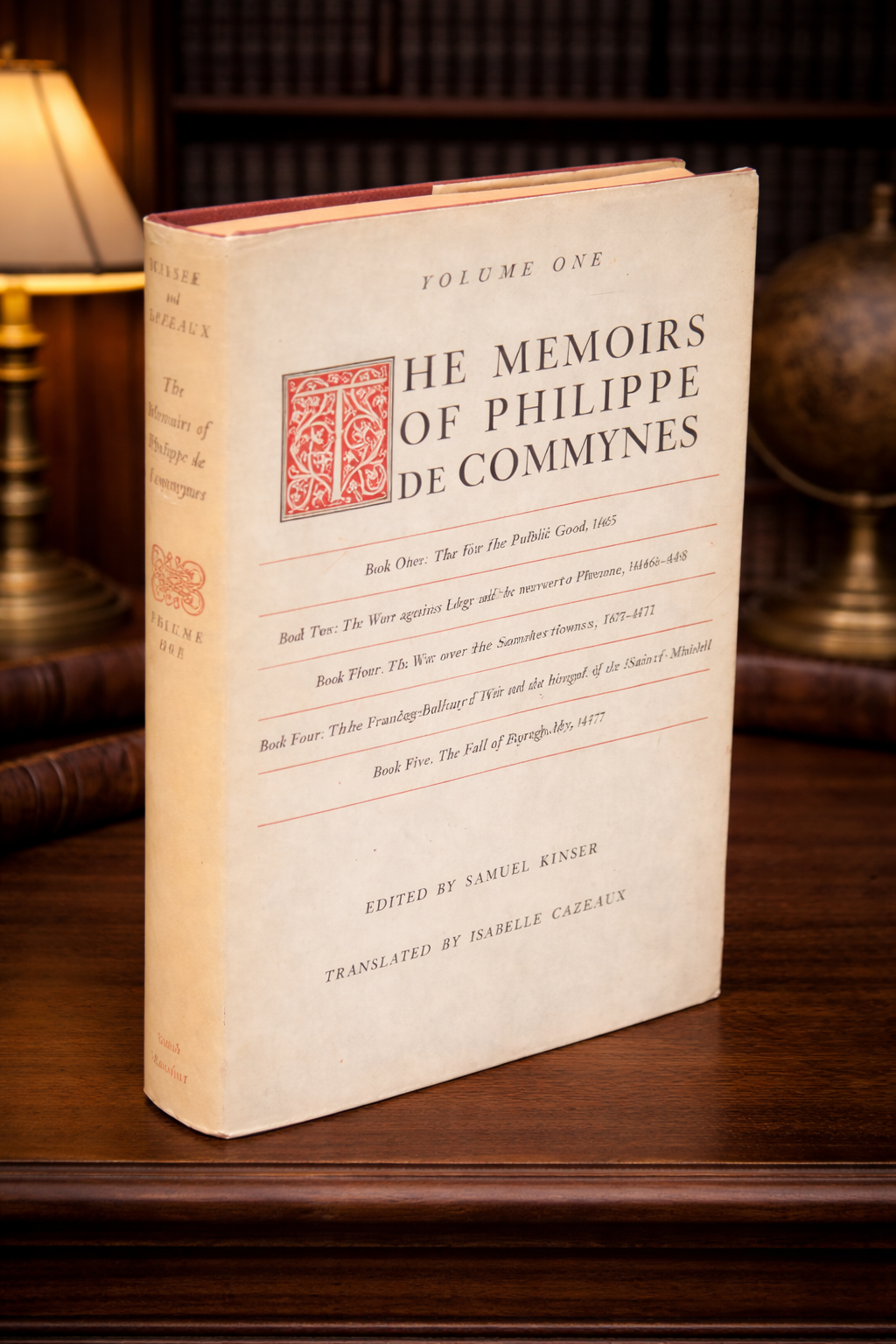 The Memoirs of Philippe de Commynes Volume One, 1969 University of South Carolina Press hardcover with dust jacket