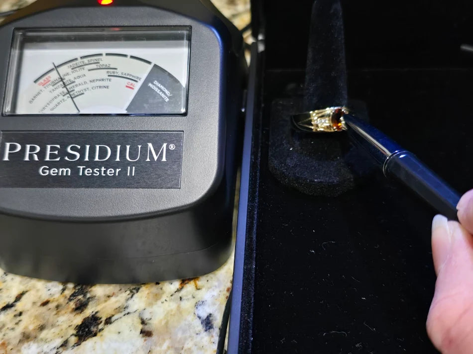 Gold Vermeil Madeira Citrine Men’s Ring – Sterling Silver – Size 11