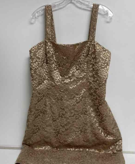 David’s Bridal Two-Piece Dress & Jacket Set — Champagne Gold, Women’s Size 14