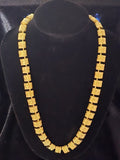 Vintage Napier Gold-Tone Textured Link Necklace – Signed Statement Collar