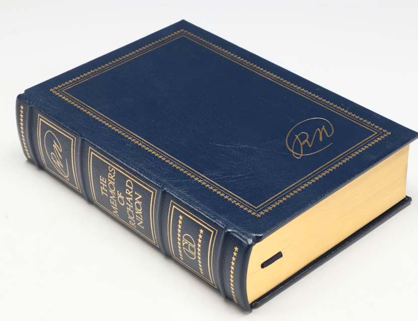 The Memoirs of Richard Nixon and No More Vietnams by Richard Nixon Signed by Richard Nixon 1978 1985 Limited Edition Set with Slipcase (Fixes)
