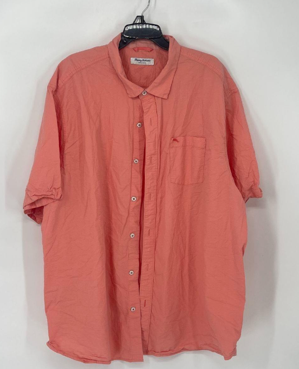 Tommy Bahama Men’s 3XL Linen Blend Short Sleeve Button-Up Shirt Bundle (2)