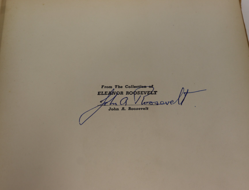 Other Places by Elizabeth O’Neill Verner Signed by John A. Roosevelt 1946 First Edition Bostick and Thornley Hardcover with Dust Jacket Eleanor Roosevelt Provenance (Fixes)