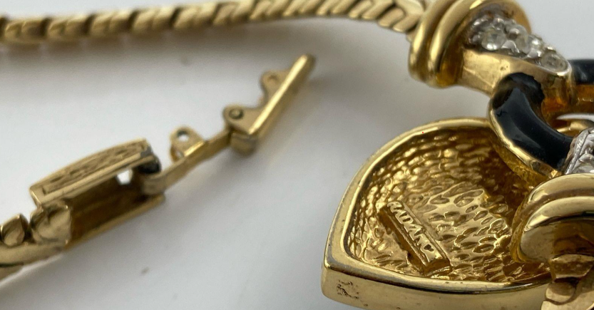 Radiance Signed Gold-Tone Statement Necklace with Faceted Crystal Bib | 14”