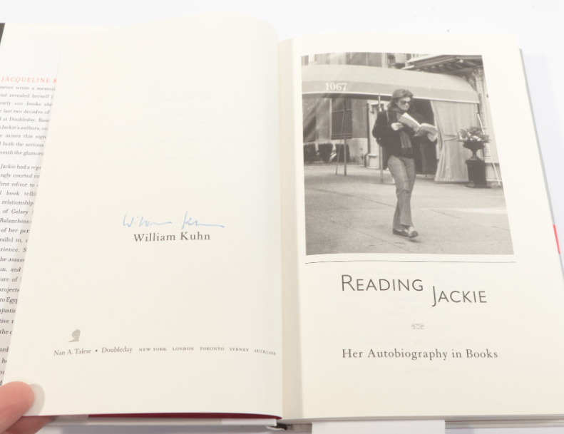 Reading Jackie: Her Autobiography in Books — First Edition, Hardcover with Dust Jacket, Signed by William Kuhn (Fixes)
