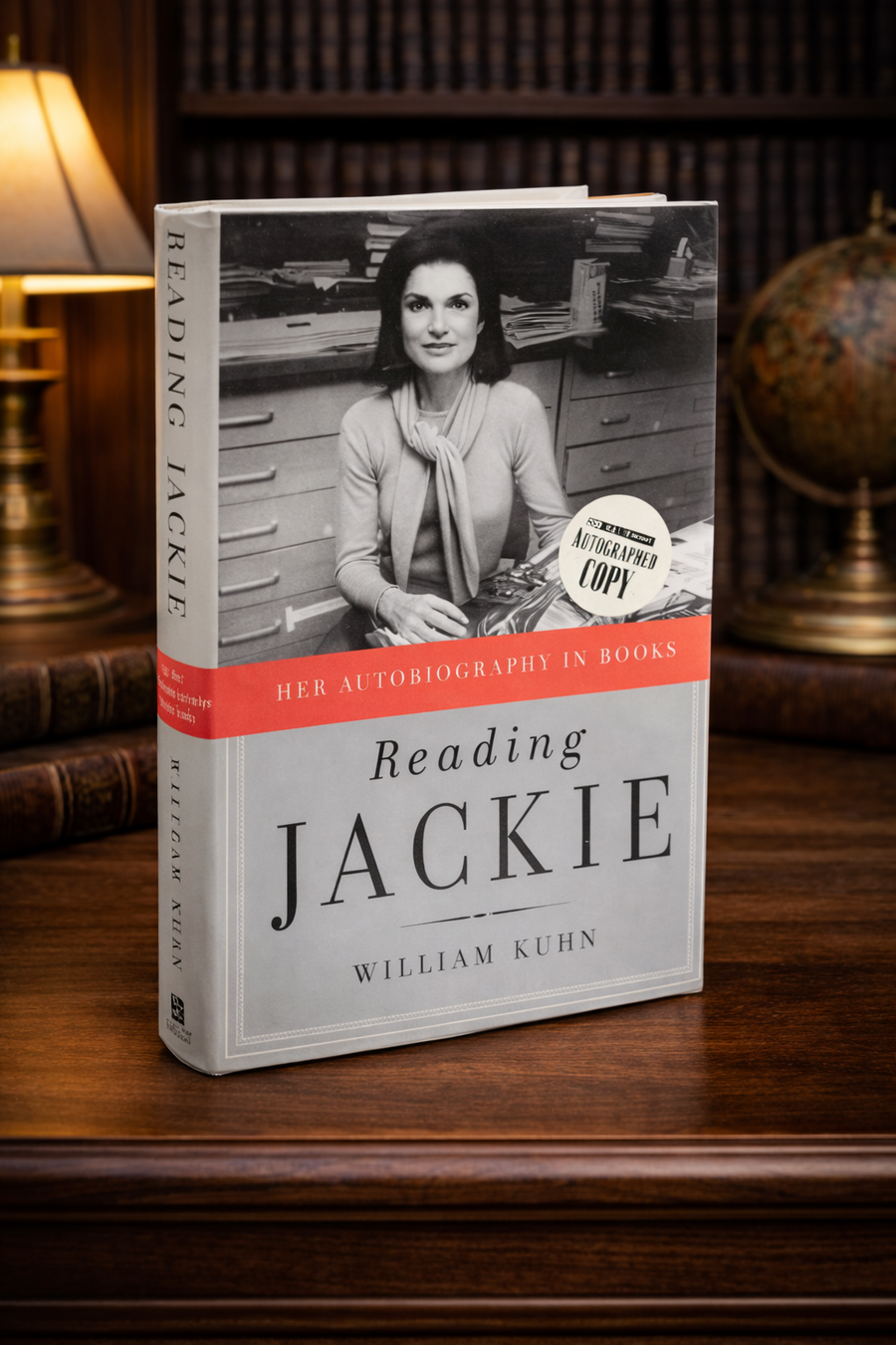 Reading Jackie: Her Autobiography in Books — First Edition, Hardcover with Dust Jacket, Signed by William Kuhn