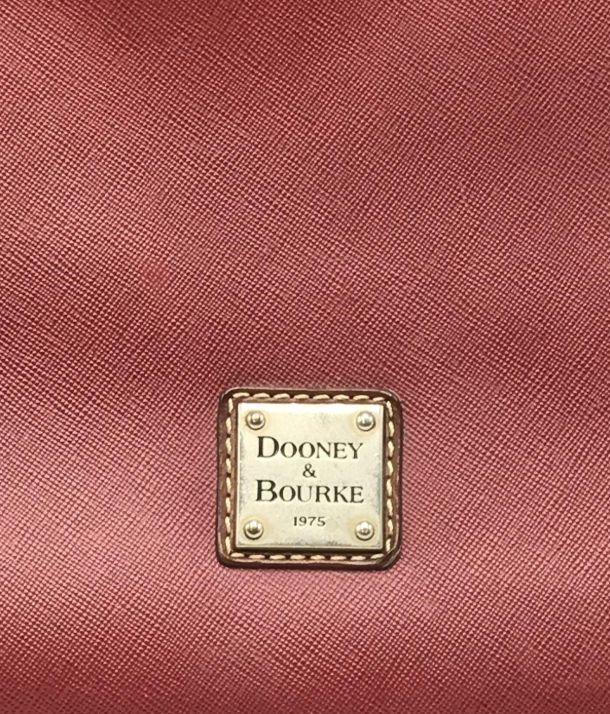 Dooney & Bourke Large Red Pebbled Leather Shopper Tote Carryall Work Bag