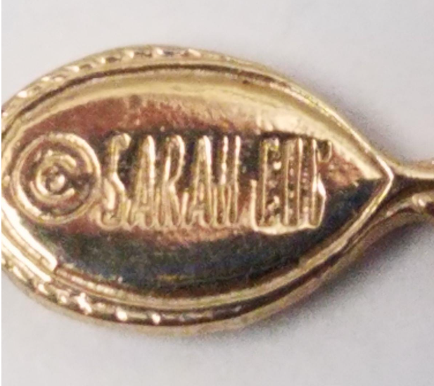 Signed Sarah Coventry Gold & Silver Tone Rhinestone Swirl Necklace | Vintage Statement Jewelry