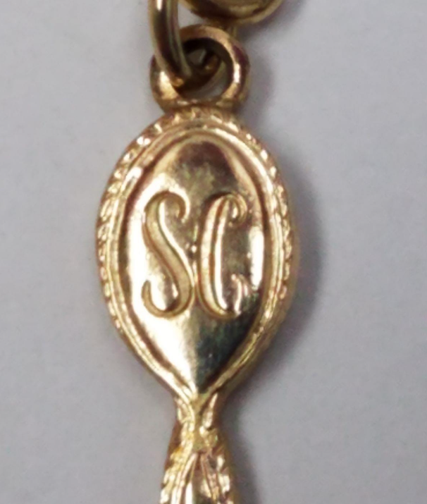 Signed Sarah Coventry Gold & Silver Tone Rhinestone Swirl Necklace | Vintage Statement Jewelry