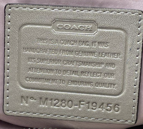 (SOLD) Coach F19456 Gallery Taupe Leather Tote Bag Large Designer Shoulder Handbag