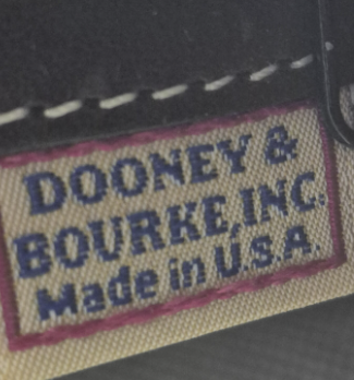 Dooney and Bourke Blue Monogram Shoulder Bag Made in USA
