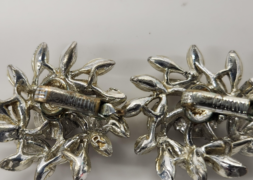 Vintage Sarah Coventry Evening Snowflake Demi Parure | Rhinestone Brooch & Clip Earrings Set