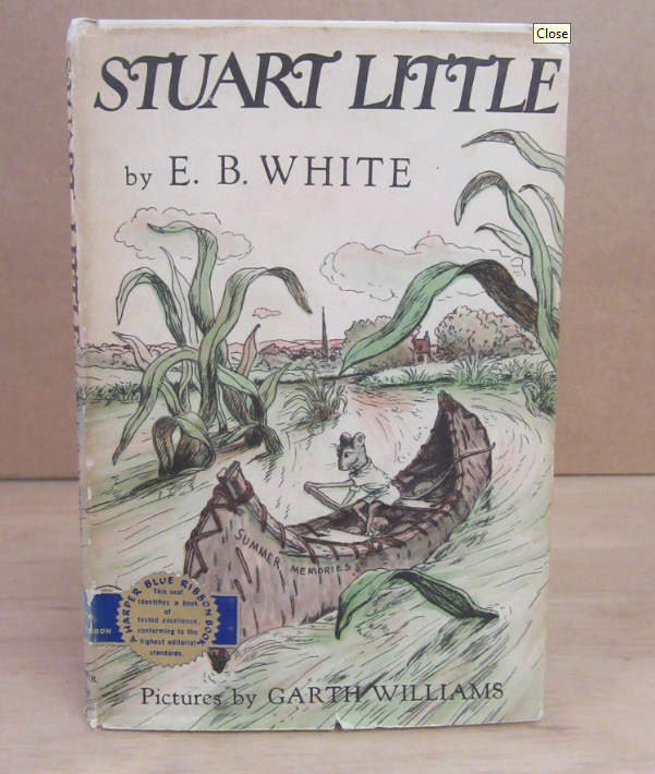(SOLD) Vintage Stuart Little E. B. White Hardcover with Dust Jacket Illustrated by Garth Williams