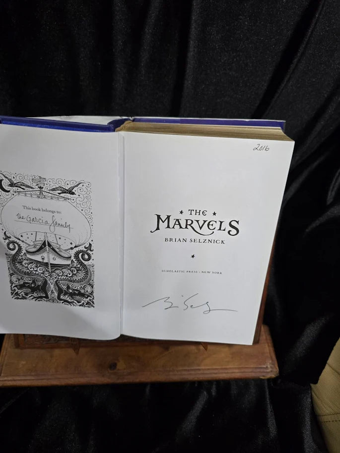 The Marvels — Signed by Brian Selznick — Hardcover, Illustrated (Author Signature)