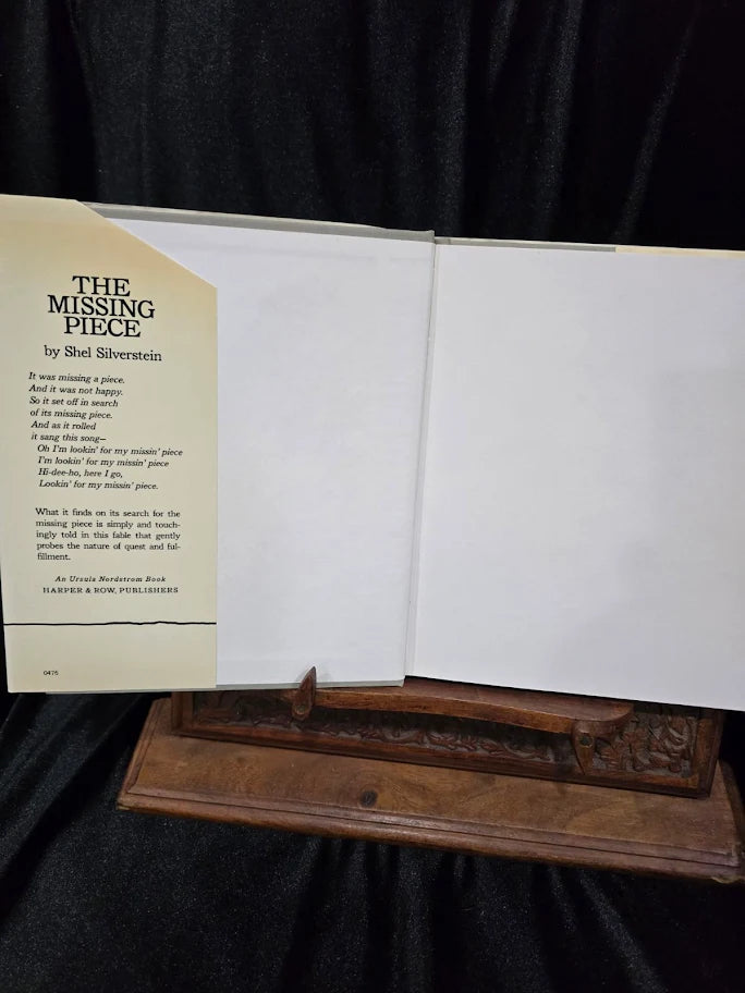The Missing Piece by Shel Silverstein 1976 First Edition First Printing Hardcover with Dust Jacket