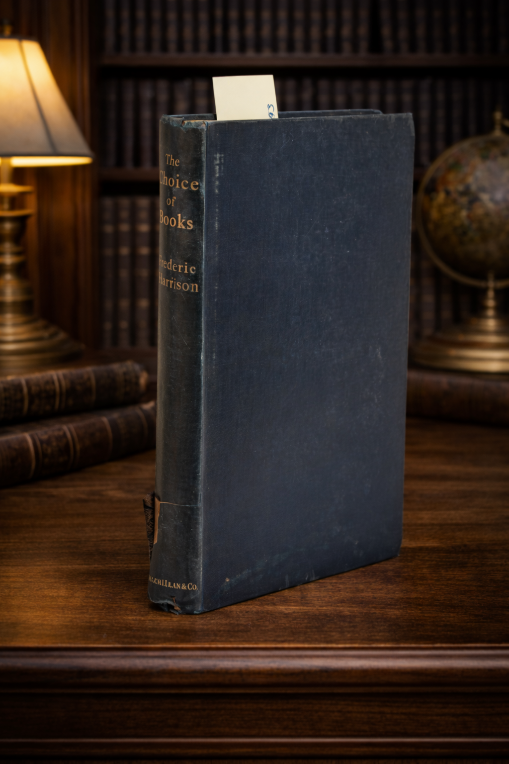 The Choice of Books by Frederic Harrison, 1886 dark cloth hardcover with gilt spine