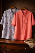 Tommy Bahama Men’s 3XL Linen Blend Short Sleeve Button-Up Shirt Bundle (2)