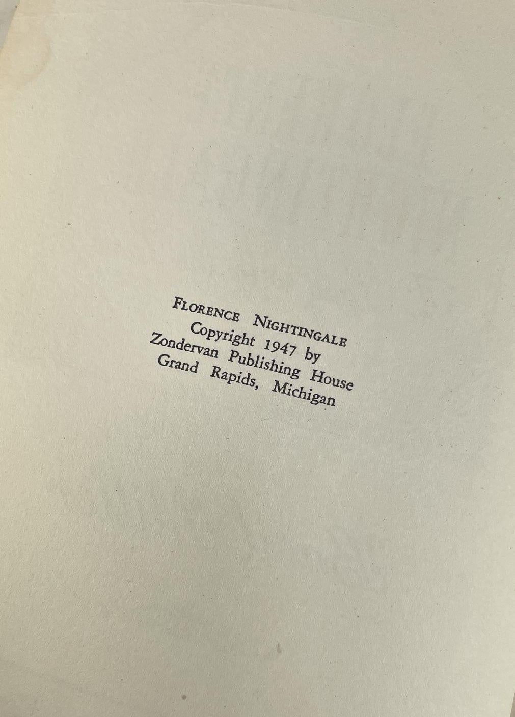 Florence Nightingale: The Lady with the Lamp by Basil Miller | Signed by Basil Miller 1947 Hardcover with Dust Jacket (Fixes)