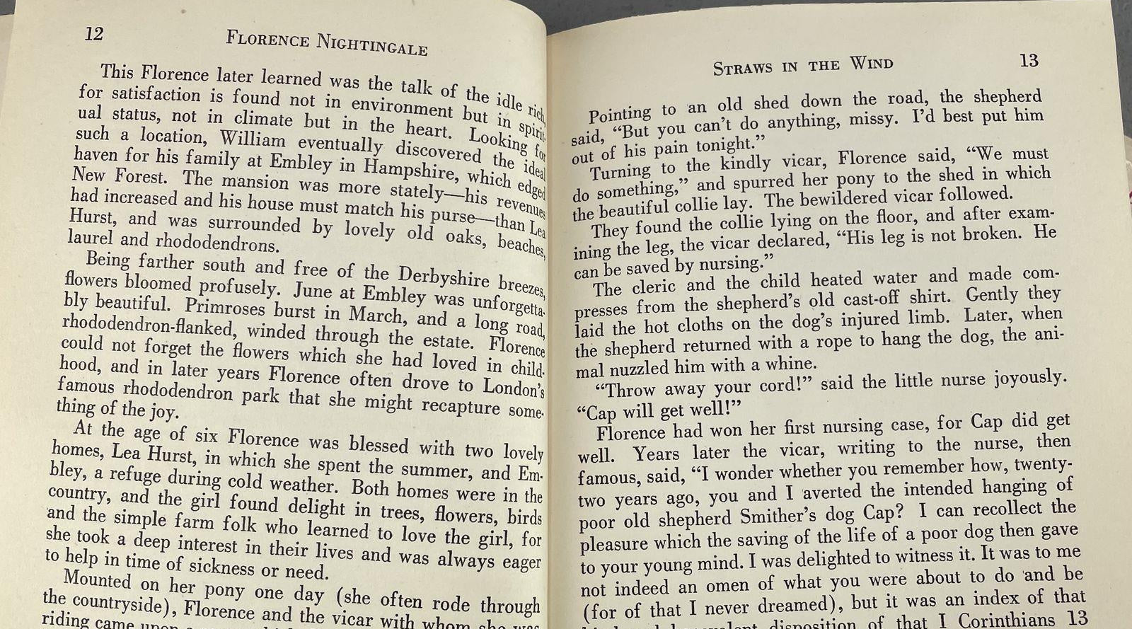 Florence Nightingale: The Lady with the Lamp by Basil Miller | Signed by Basil Miller 1947 Hardcover with Dust Jacket (Fixes)