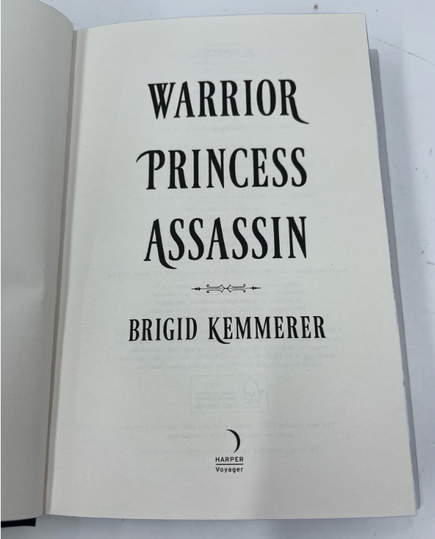 Warrior Princess Assassin Brigid Kemmerer Signed by Brigid Kemmerer Limited 2 Volume Hardcover Set (Fixes)
